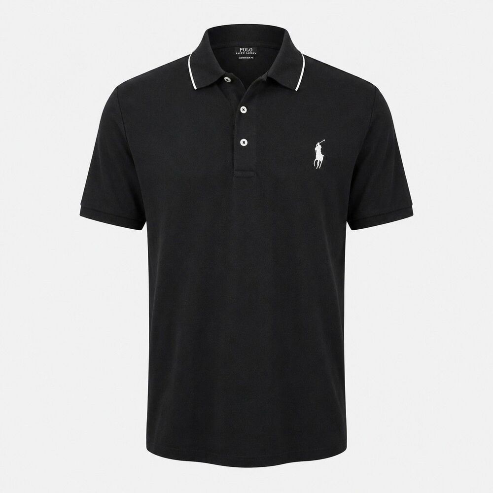 Polo Golf Ralph Lauren Wicking Polo Shirt Men's XXL Black Large Pony